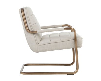 NAHLA LINCOLN LOUNGE CHAIR - BEIGE LINEN