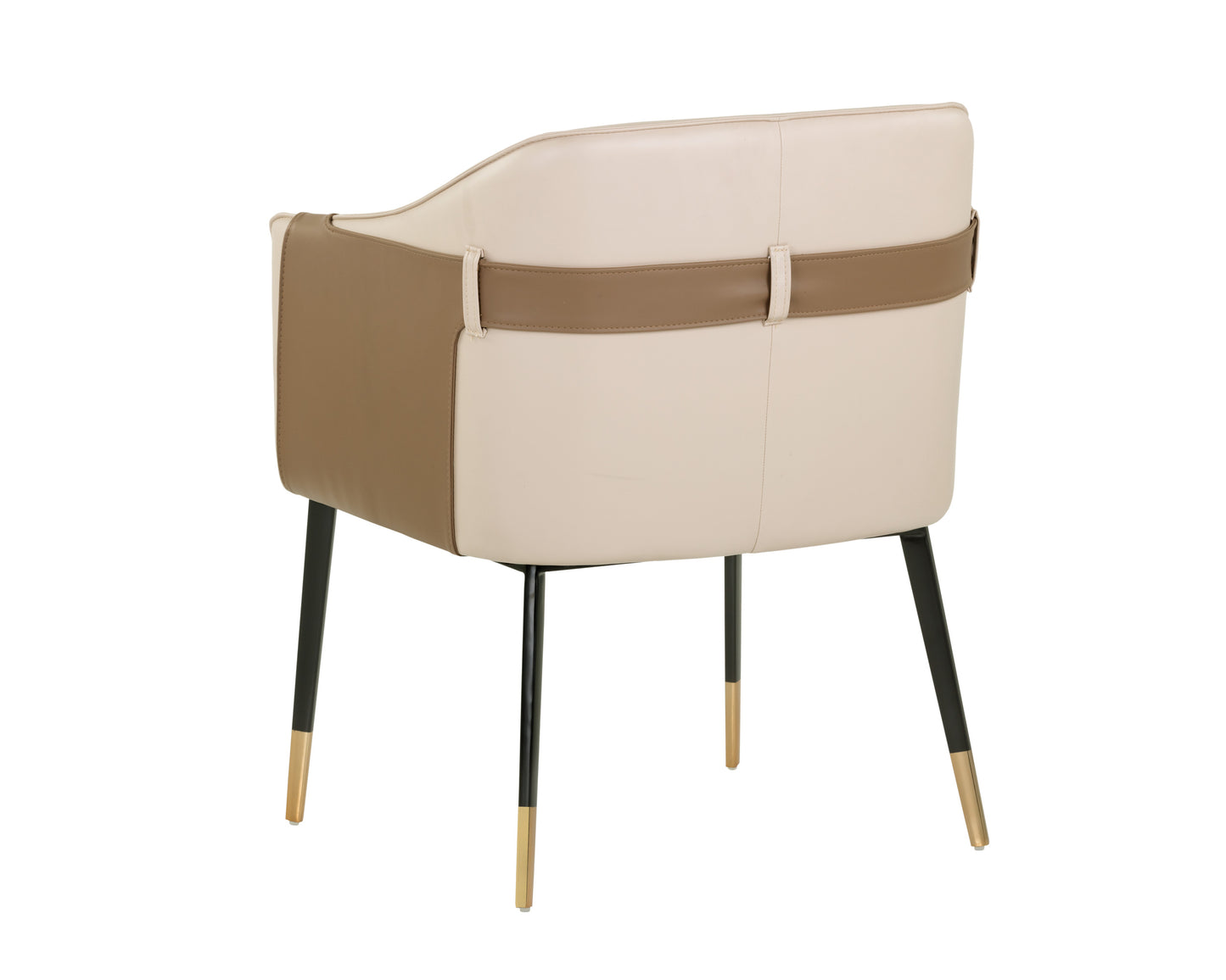 NAHLA CARTER DINING ARMCHAIR - NAPA BEIGE / NAPA TAN