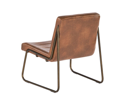 NAHLA ANTON LOUNGE CHAIR - BRAVO COGNAC