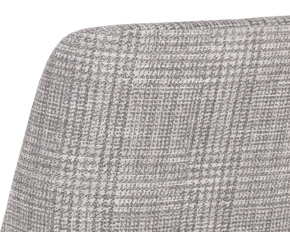 NAHLA ESTRADA DINING CHAIR - NAYA CHECK LIGHT GREY