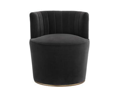 NAHLA AUGUST LOUNGE CHAIR - SHADOW GREY