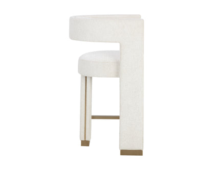 NAHLA ADAMINA COUNTER STOOL - RHEA LIGHT BARLEY