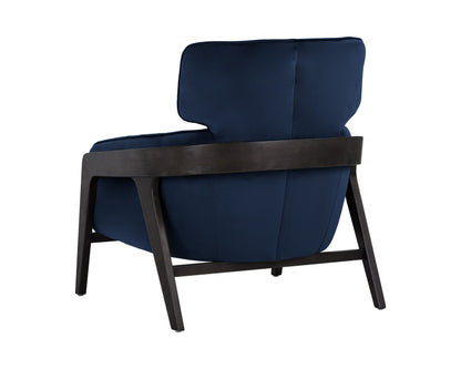 NAHLA MAXIMUS LOUNGE CHAIR - METROPOLIS BLUE