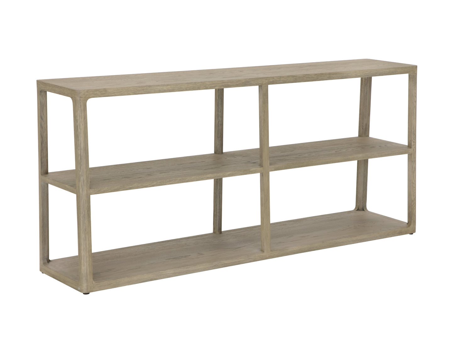 NAHLA DONCASTER LOW BOOKCASE - SMOKE GREY