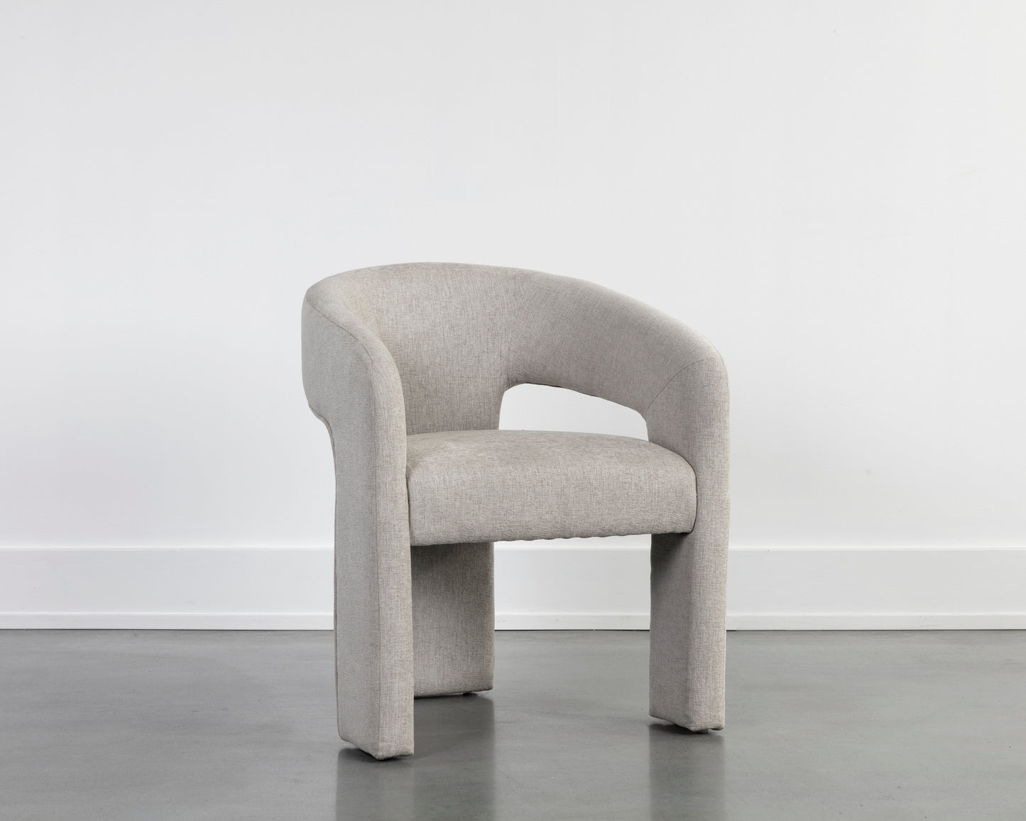 NAHLA ISIDORE DINING ARMCHAIR - ERNST SANDSTONE
