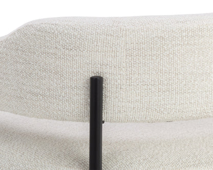 NAHLA LOLA LOUNGE CHAIR - MERINO PEARL