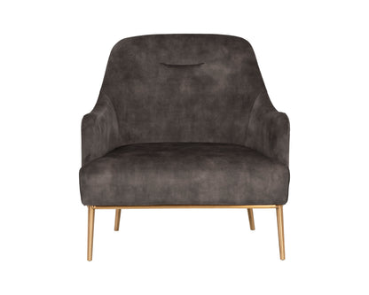 NAHLA CAMERON LOUNGE CHAIR - NONO SHITAKE