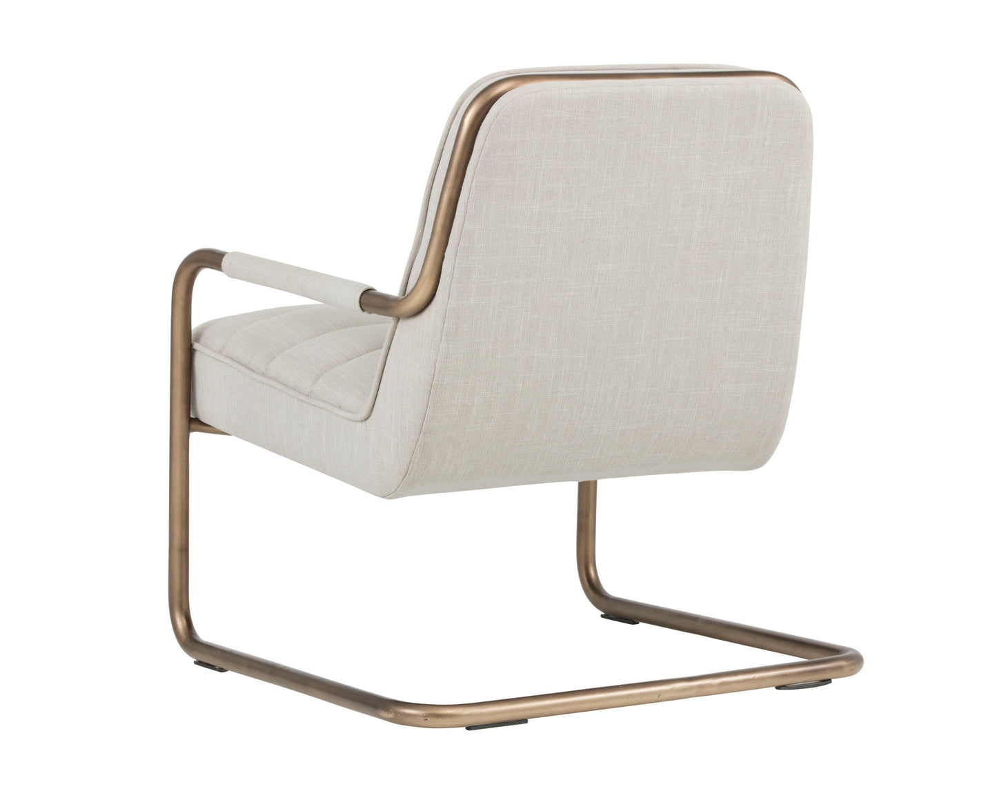 NAHLA LINCOLN LOUNGE CHAIR - BEIGE LINEN