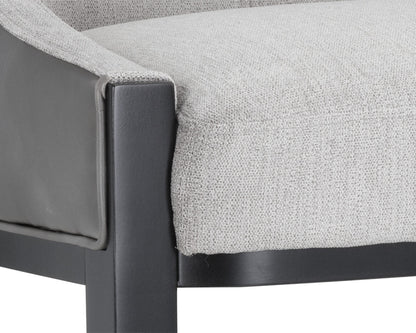 NAHLA AURORA COUNTER STOOL - POLO CLUB STONE / OVERCAST GREY