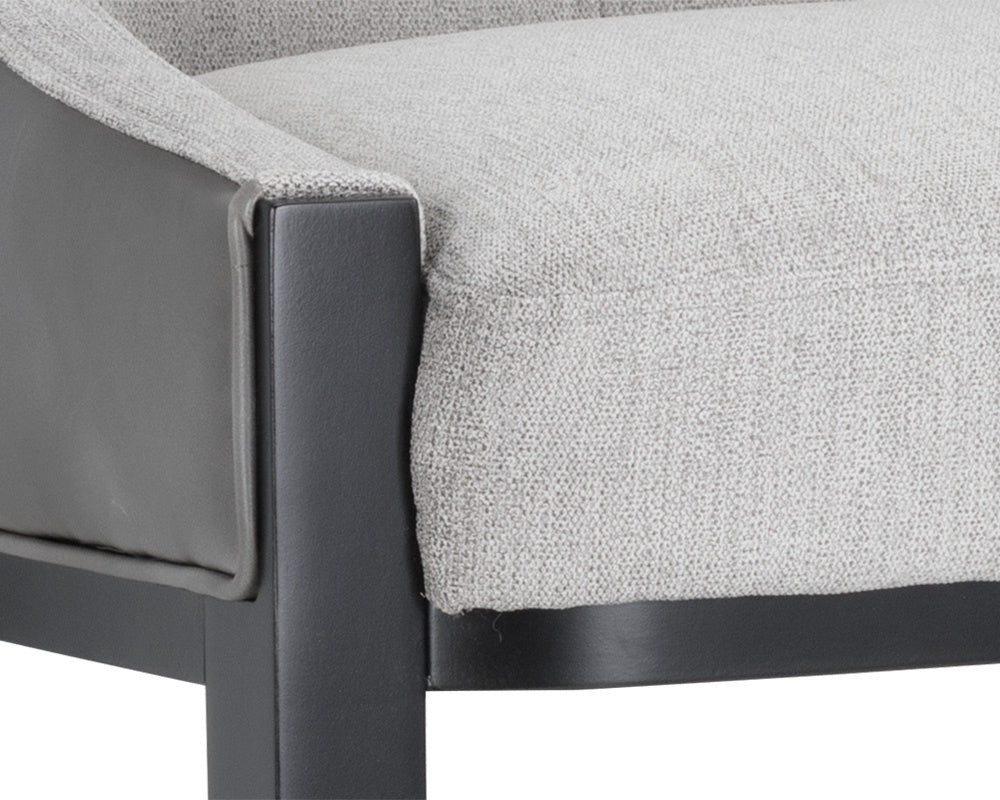 NAHLA AURORA COUNTER STOOL - POLO CLUB STONE / OVERCAST GREY