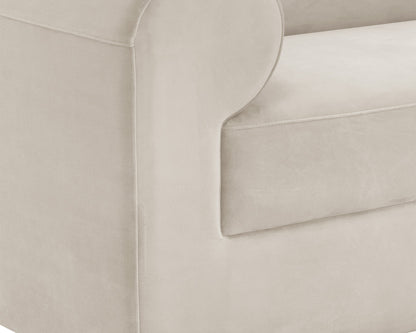 NAHLA IONIC SOFA - MEG TAUPE