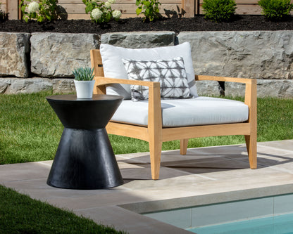 NAHLA ASTLEY END TABLE - BLACK