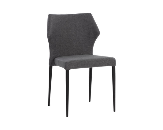 NAHLA JAMES STACKABLE DINING CHAIR - CITY GREY