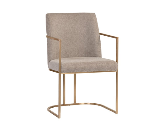 NAHLA RAYLA DINING ARMCHAIR - BELFAST OYSTER SHELL