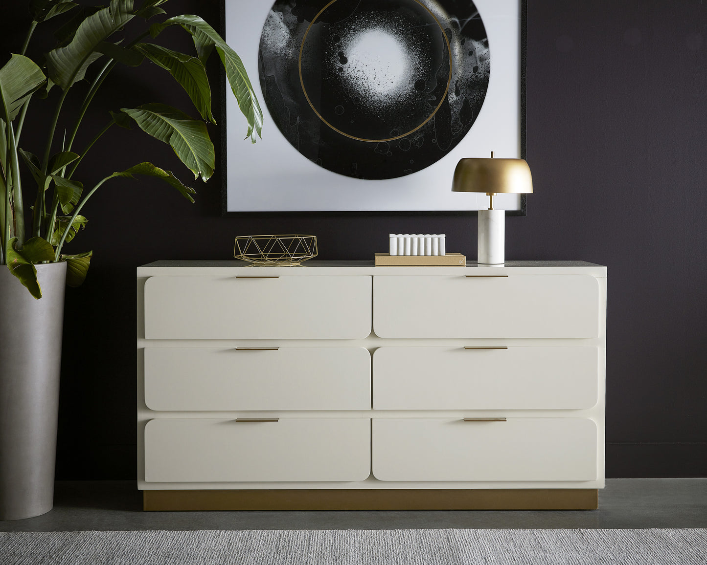 NAHLA JENKINS DRESSER - HIGH GLOSS CREAM