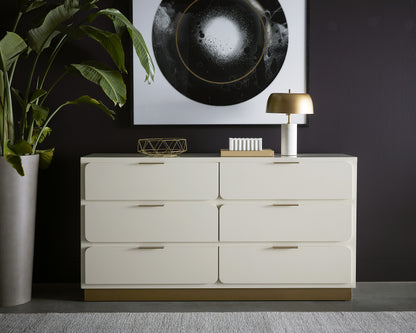 NAHLA JENKINS DRESSER - HIGH GLOSS CREAM