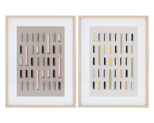 NAHLA DOOR TO DOOR (SET OF 2) - 36" X 49" - NATURAL FRAME