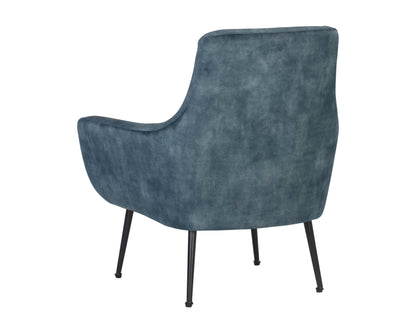 NAHLA ALETTA LOUNGE CHAIR - NONO PETROL