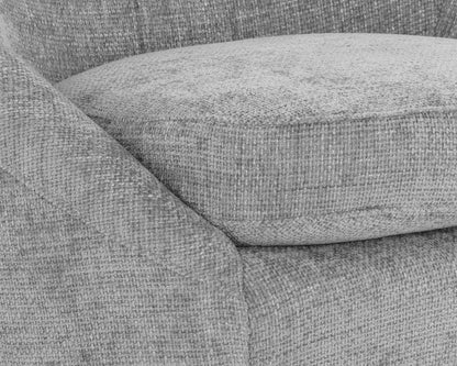 NAHLA BLISS SWIVEL LOUNGE CHAIR - HUSKY GREY