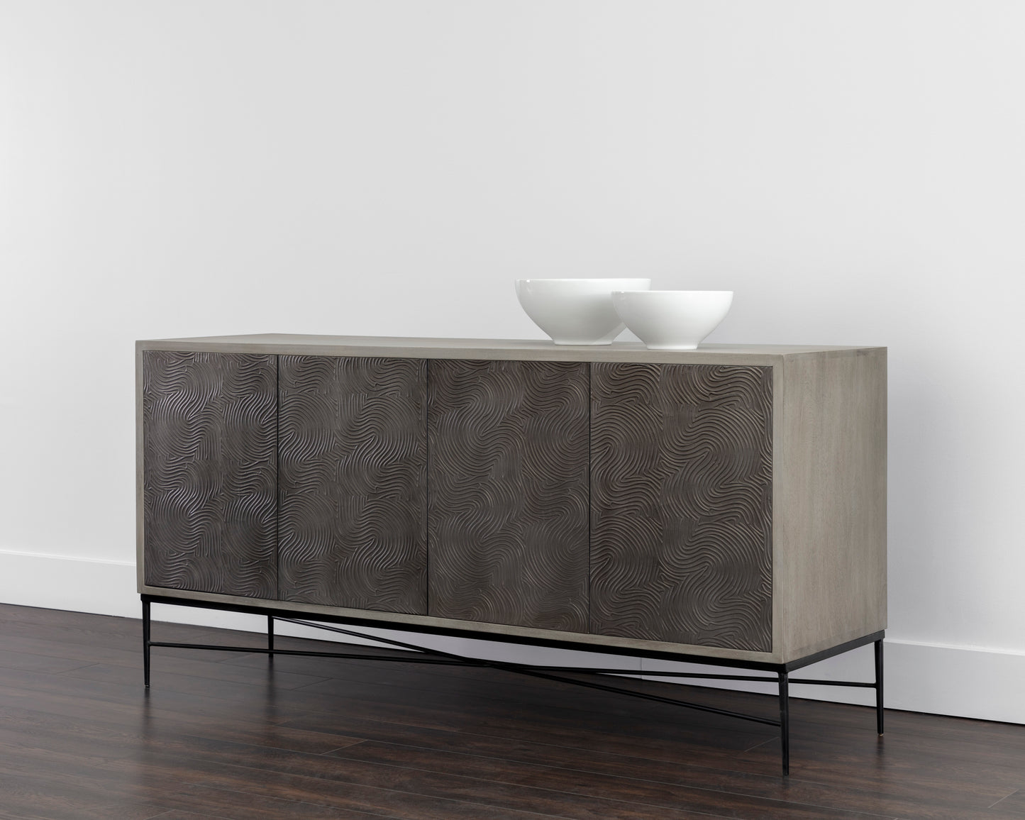 NAHLA ALGARVE SIDEBOARD - GREY