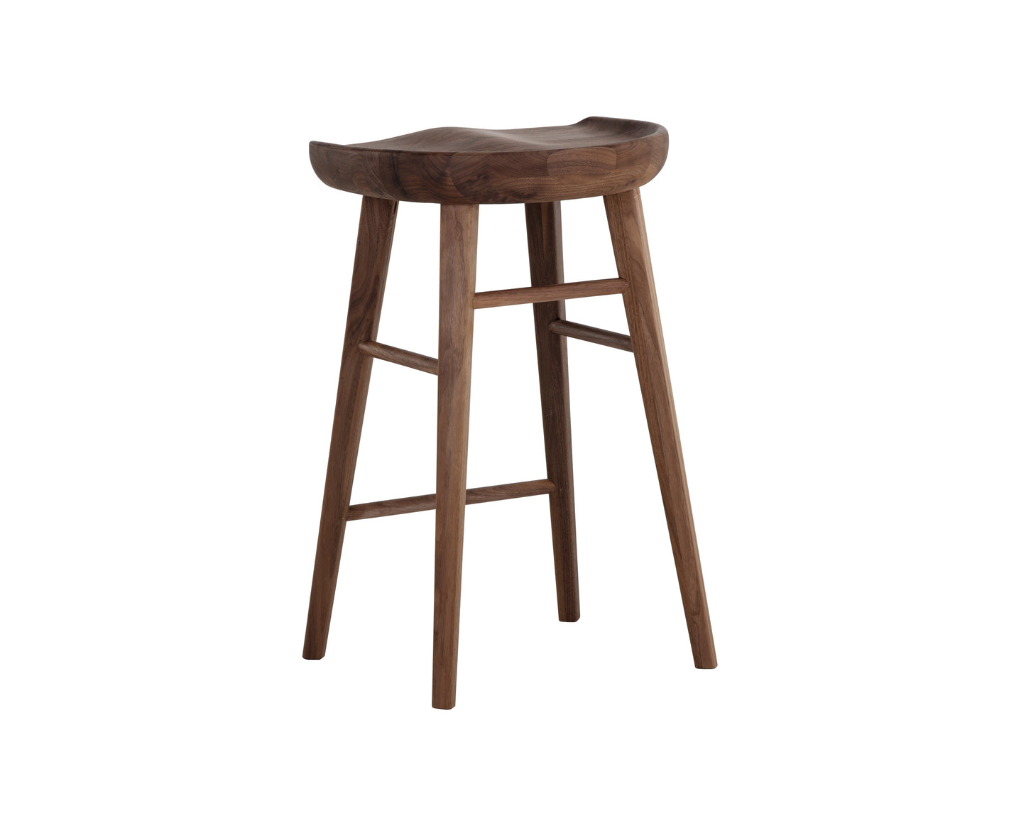 NAHLA DOMINIC COUNTER STOOL - WALNUT