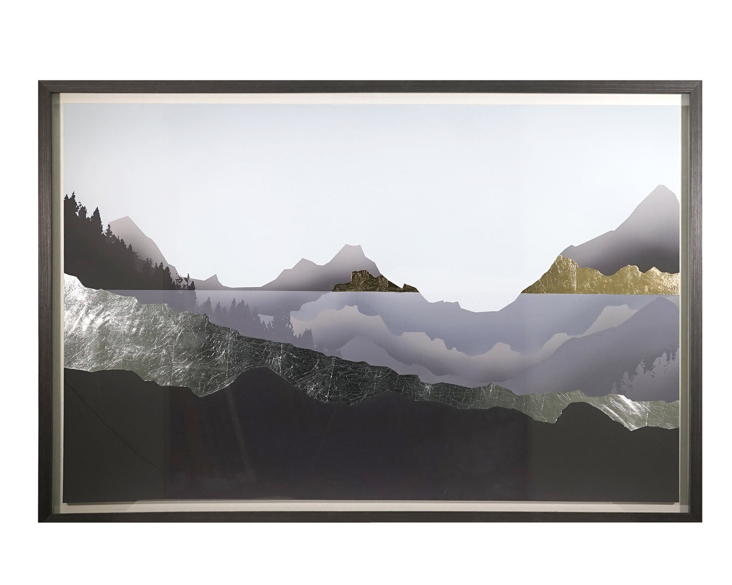 NAHLA GREAT EXPLORATION -  60" X 40" - CHARCOAL FRAME