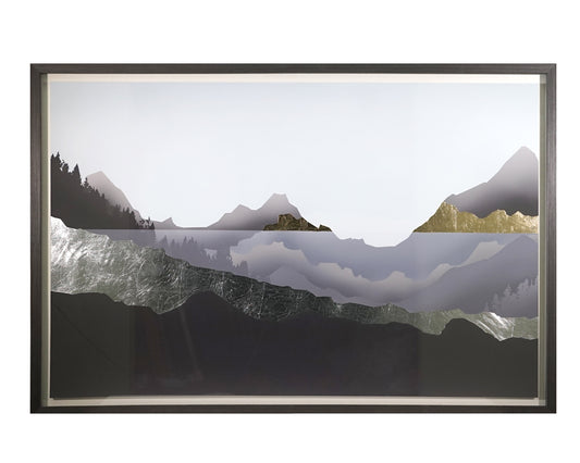 NAHLA GREAT EXPLORATION -  60" X 40" - CHARCOAL FRAME