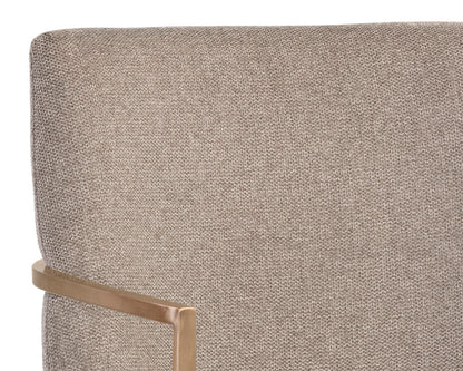 NAHLA RAYLA DINING ARMCHAIR - BELFAST OYSTER SHELL