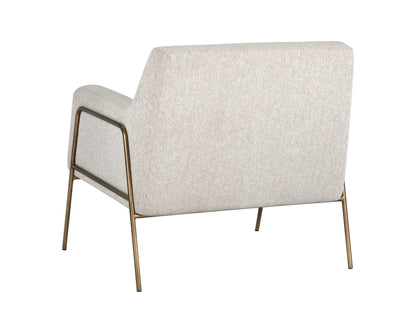 NAHLA CYBIL LOUNGE CHAIR - DOVE CREAM