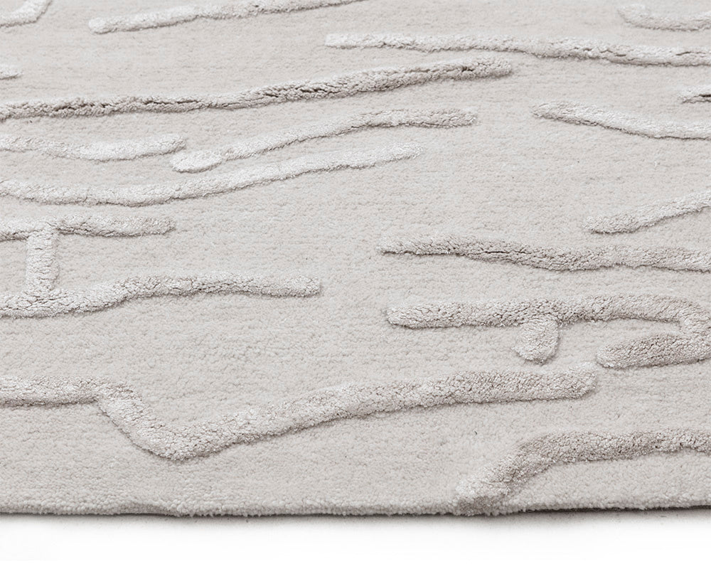 NAHLA KENYA HAND-TUFTED RUG - BEIGE - 8' X 10'