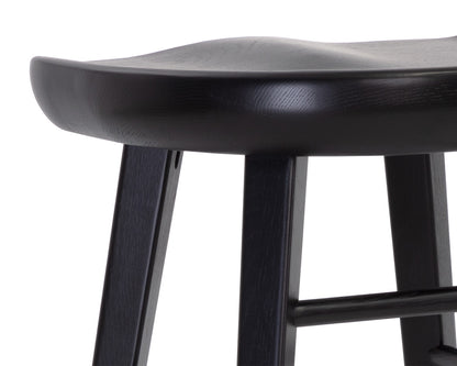 NAHLA DOMINIC COUNTER STOOL - BLACK