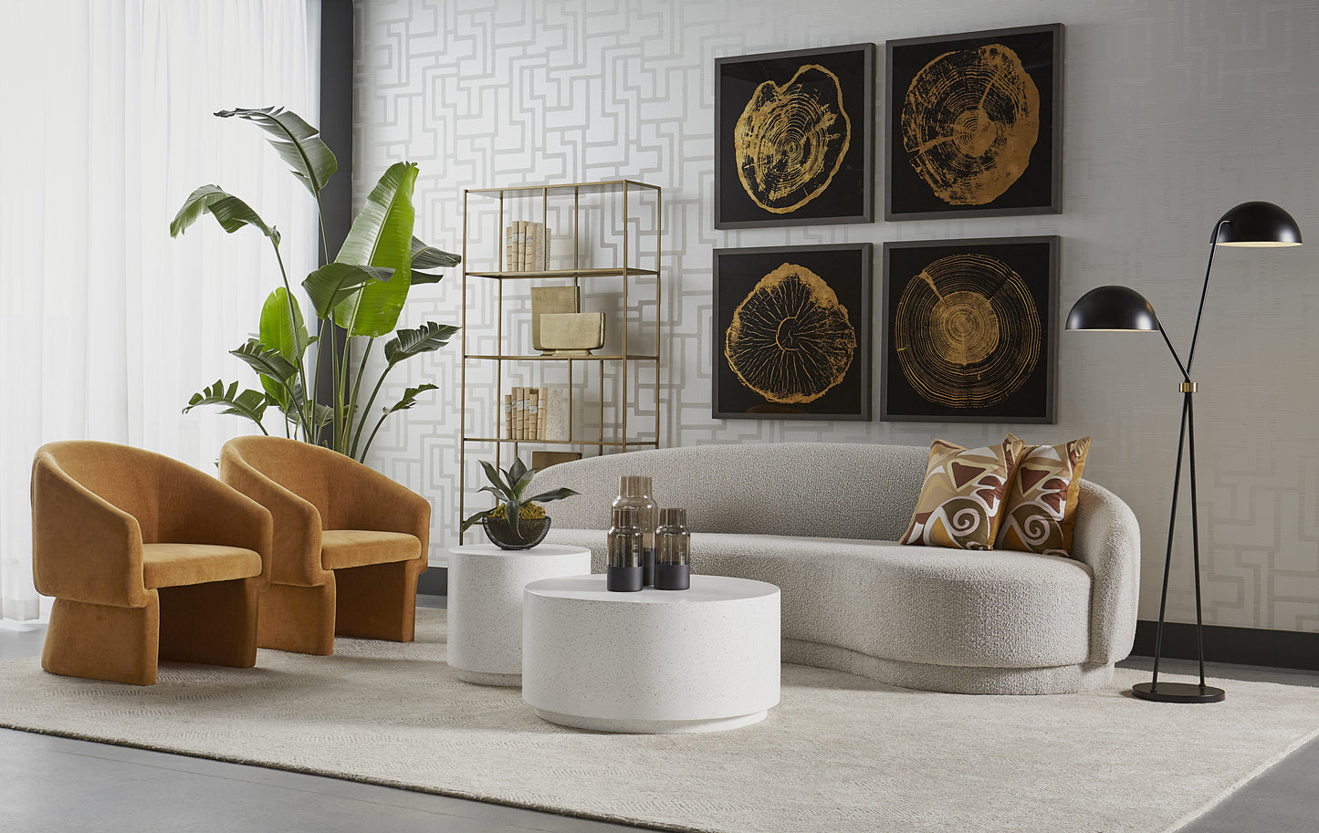 NAHLA RUBIN COFFEE TABLE - TERRAZZO