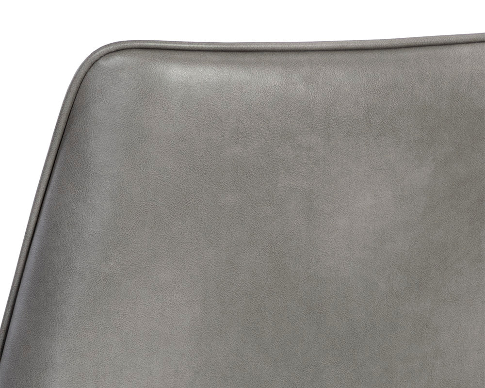 NAHLA RENEE STACKABLE DINING CHAIR - BELFAST HEATHER GREY / BRAVO METAL
