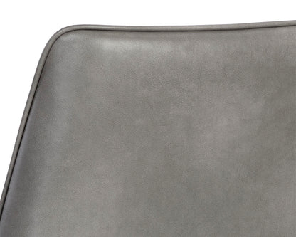 NAHLA RENEE STACKABLE DINING CHAIR - BELFAST HEATHER GREY / BRAVO METAL