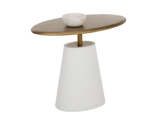 NAHLA KADIN SIDE TABLE - WHITE