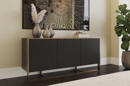 NAHLA DALTON SIDEBOARD - ANTIQUE BRASS - BLACK