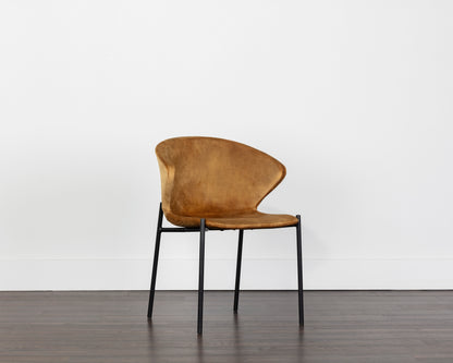NAHLA ERIC DINING CHAIR - NONO TAPENADE GOLD