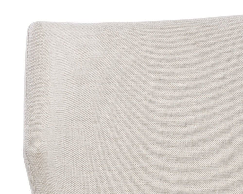 NAHLA JAMES STACKABLE DINING CHAIR - CITY BEIGE