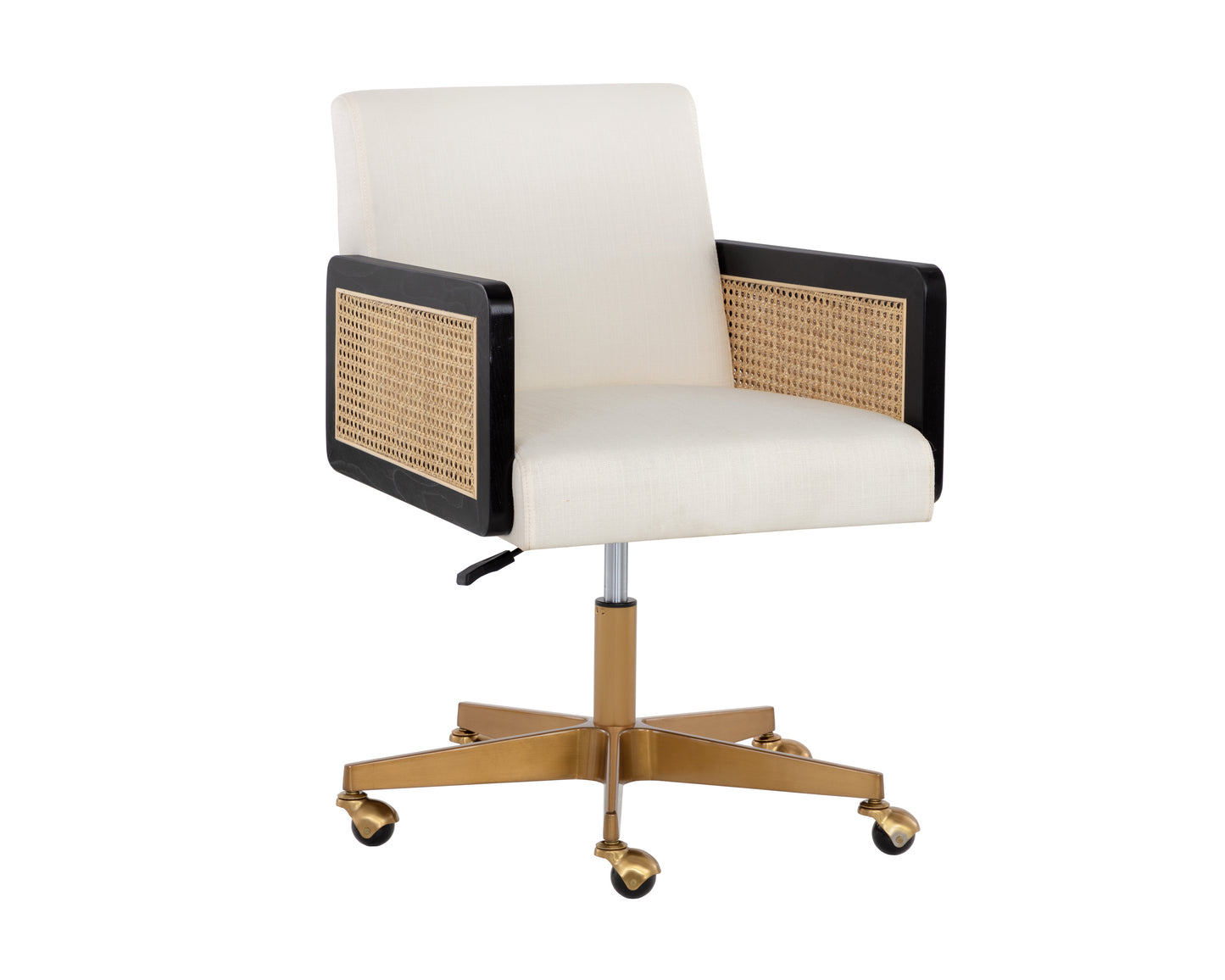 NAHLA CLAUDETTE OFFICE CHAIR - LINOSO IVORY