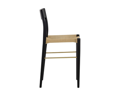 NAHLA BONDI COUNTER STOOL - BLACK