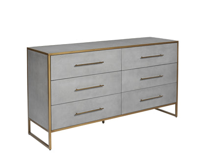 NAHLA VENICE DRESSER - GREY SHAGREEN