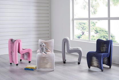 Seat Belt Chair, Kid Sized, White
