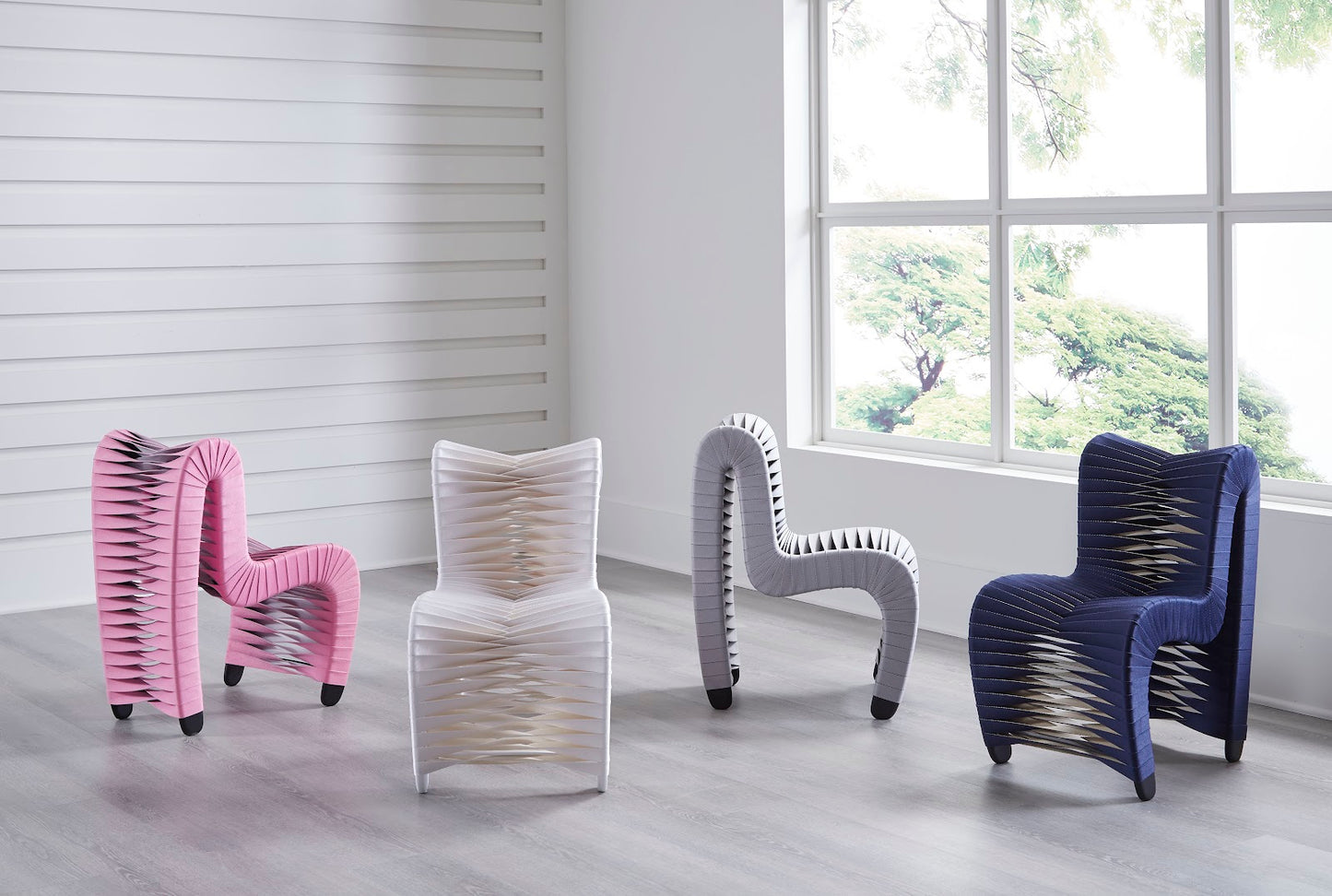 Seat Belt Chair, Kid Sized, White