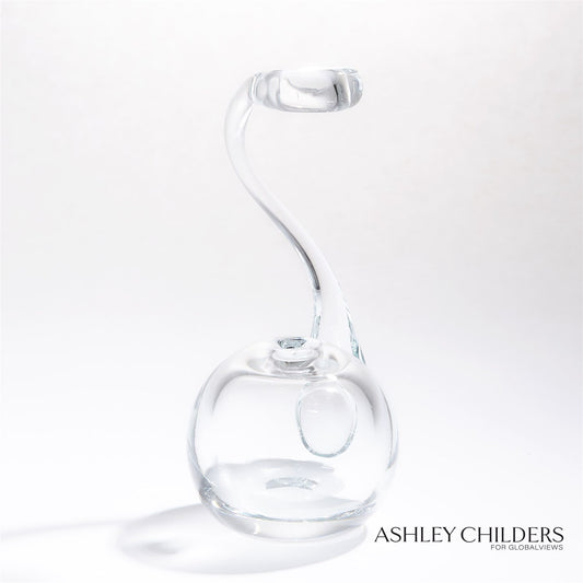 CLEAR RING FLOWER VASE