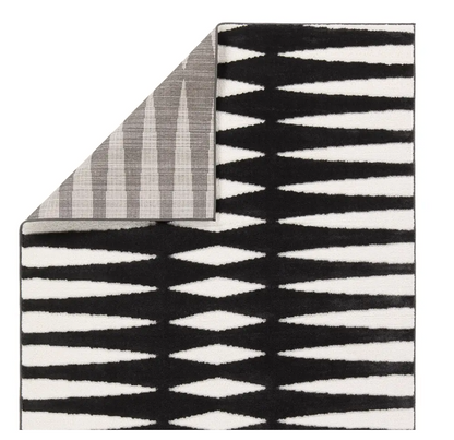CALIX, Diamond-Striped Pattern Reminiscent of Zebra Print Rug