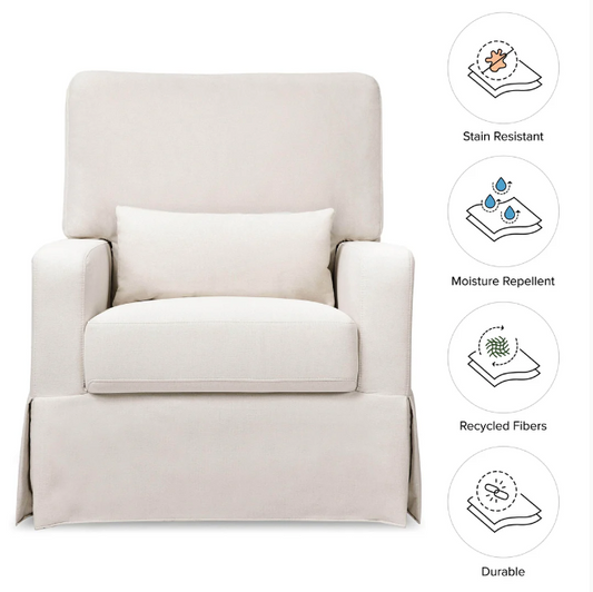 Crawford Pillowback Comfort Swivel Glider