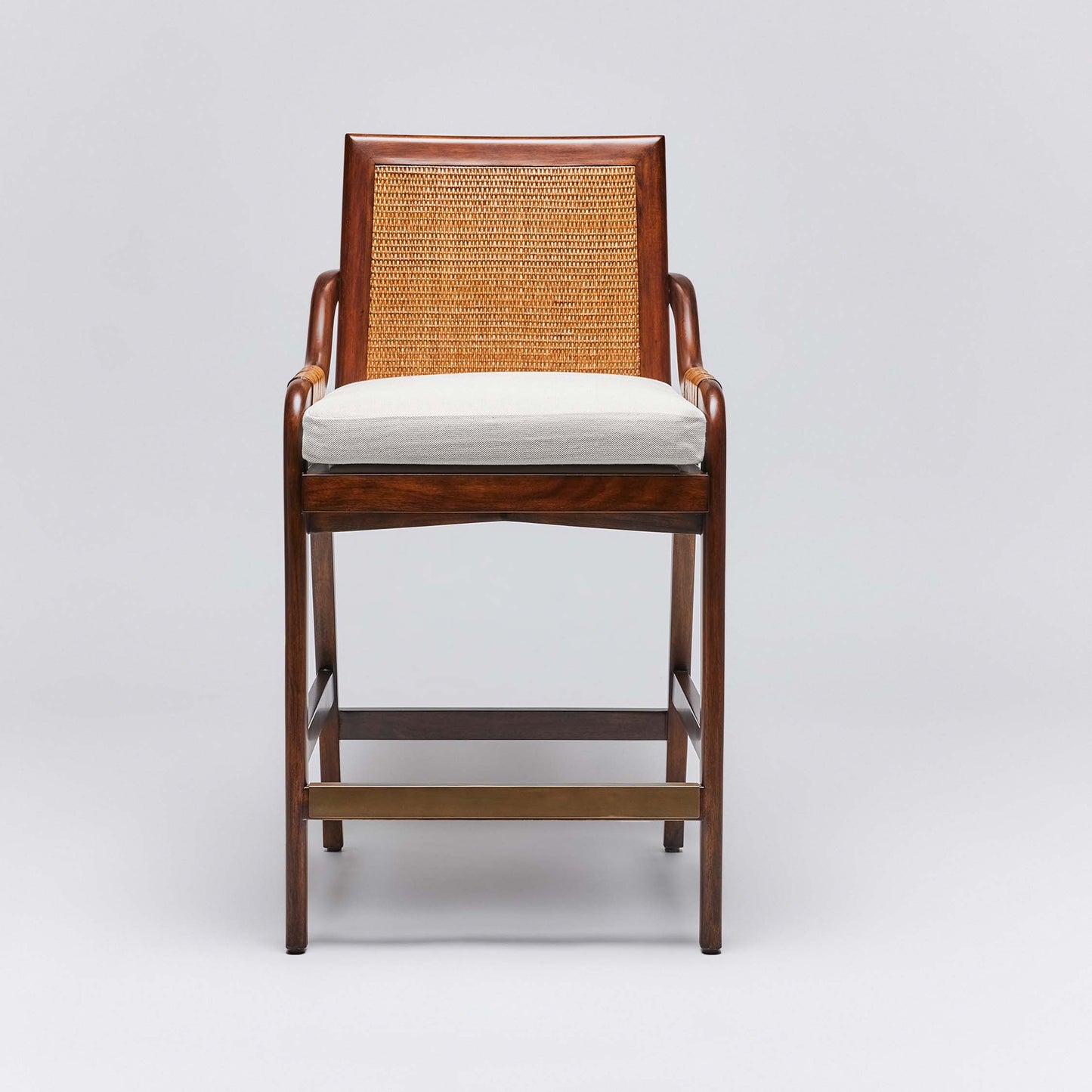 Delray Counter Stool - Chestnut/ Natural