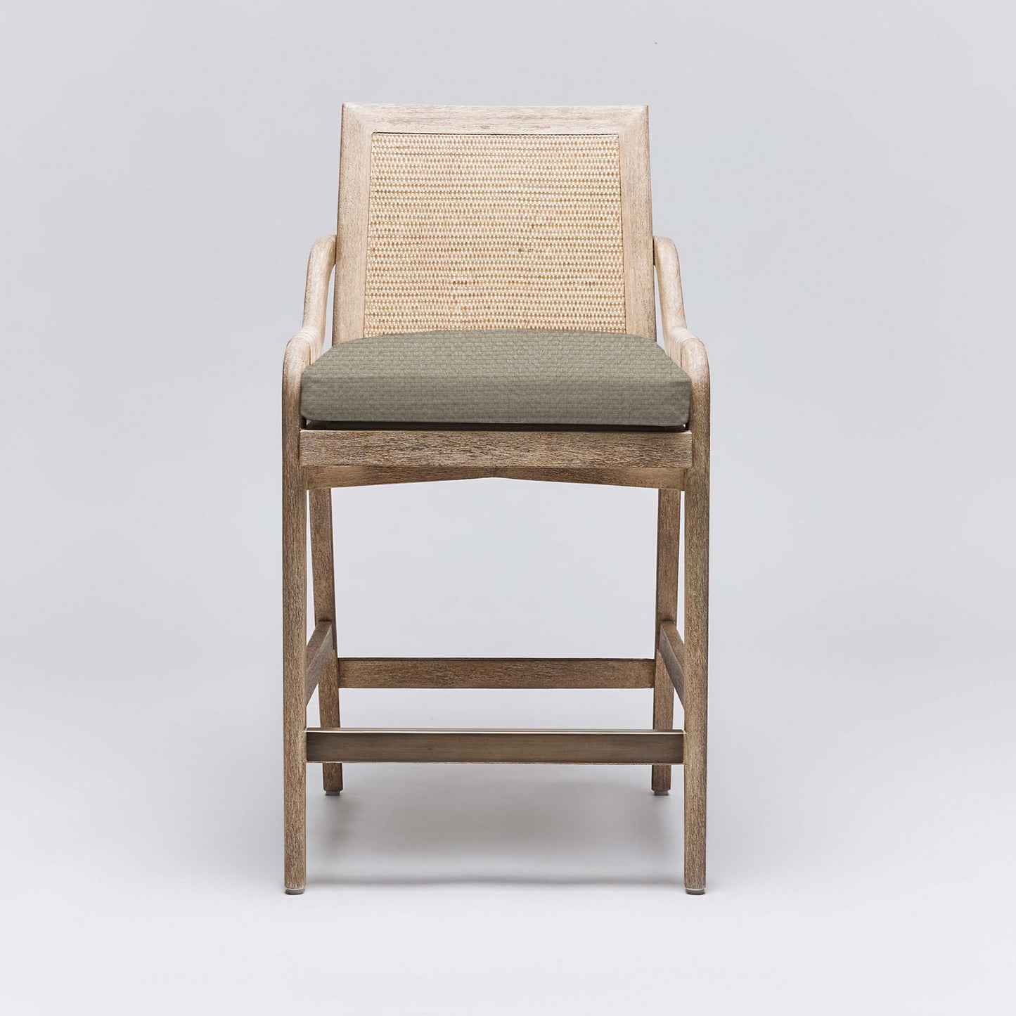 Delray Counter Stool - White Ceruse