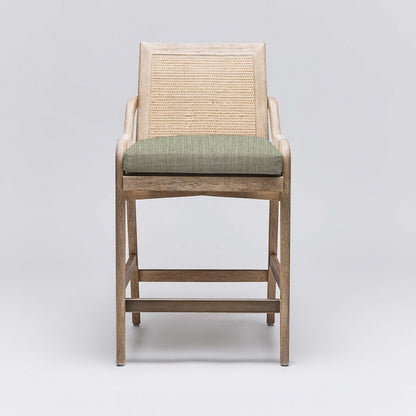 Delray Counter Stool - White Ceruse