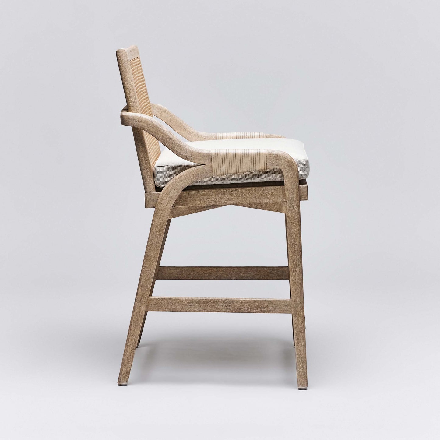 Delray Counter Stool - White Ceruse